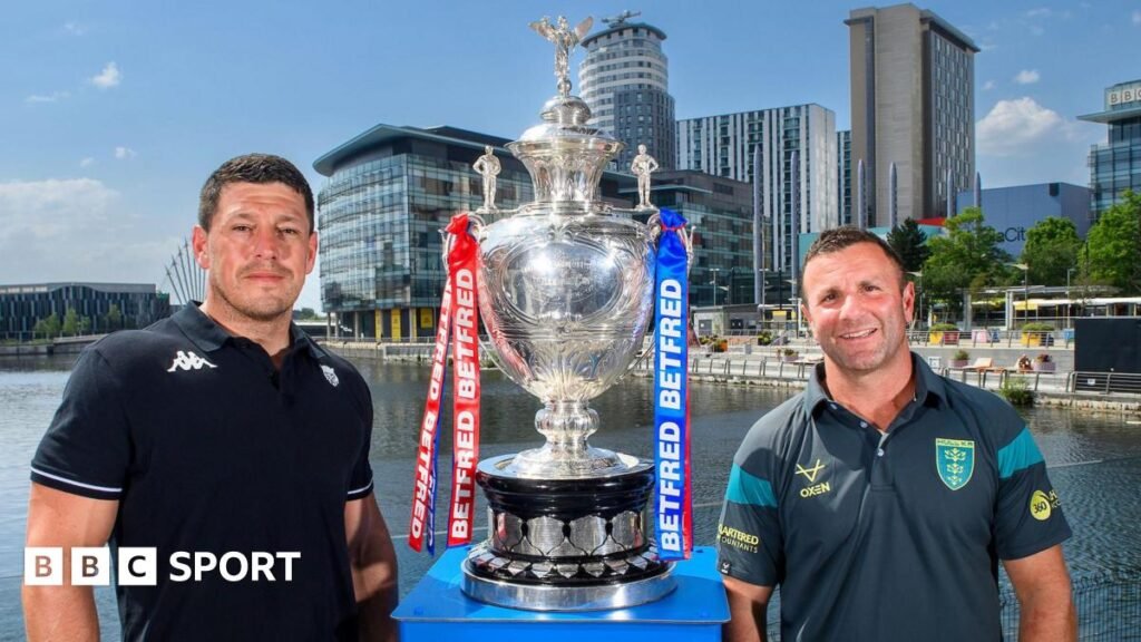 2026 Challenge Cup final: Wigan and Hull KR prepare for ‘unofficial’ World Club Challenge Wigan Warriors boss Matt Peet and his Hull KR counterpart Willie Peters stand alongside the Challenge Cup trophy ahead of Saturday's men's final