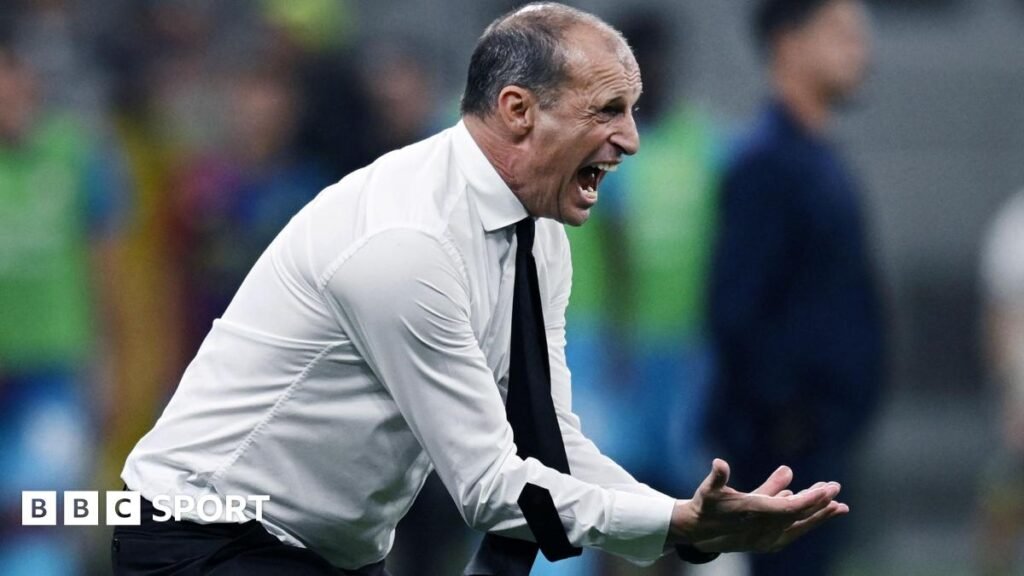AC Milan head coach Massimiliano Allegri sacked after season of ‘unequivocal failure’ AC Milan head coach Massimiliano Allegri reacts during the Serie A match against Cagliari
