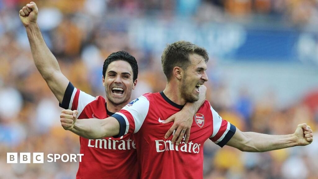Aaron Ramsey: Mikel Arteta an inspiration as ex-Wales and Arsenal star eyes management Aaron Ramsey and Mikel Arteta celebrate at the final whistle after the FA Cup final between Arsenal and Hull City at Wembley Stadium in 2014