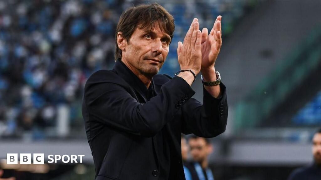 Antonio Conte says he will leave Napoli a year after winning Serie A Conte