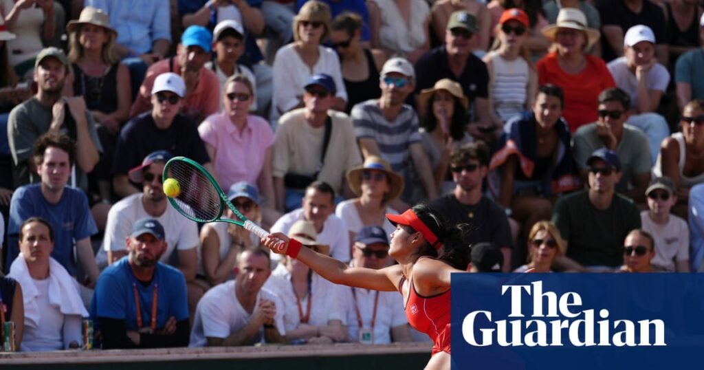 Emma Raducanu slumps to straight-sets defeat in French Open first round | French Open 2026 Emma Raducanu slumps to straight-sets defeat in French Open first round | French Open 2026