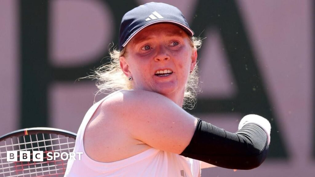 French Open 2026 results: Francesca Jones beaten by Marie Bouzkova Britain's Francesca Jones hits a shot during her second round match at the French Open