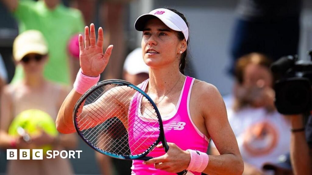 French Open 2026 results: Sorana Cirstea beats Solana Sierra 6-0 6-0 to make history Sorana Cirstea celebrates beating Solana Sierra at the French Open