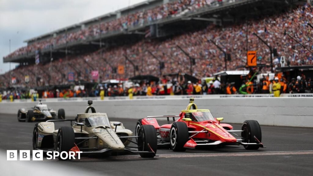 Felix Rosenqvist beats David Malukas to the line at the Indianapolis 500