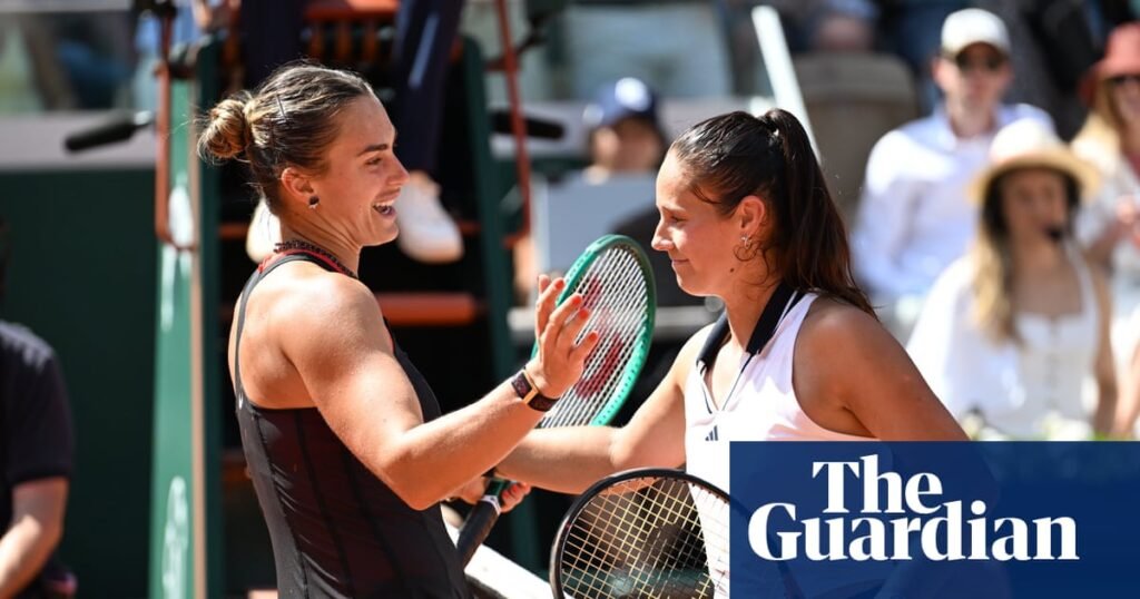 Kasatkina overpowered by Sabalenka to end Australia’s French Open hopes | French Open 2026 Kasatkina overpowered by Sabalenka to end Australia’s French Open hopes | French Open 2026