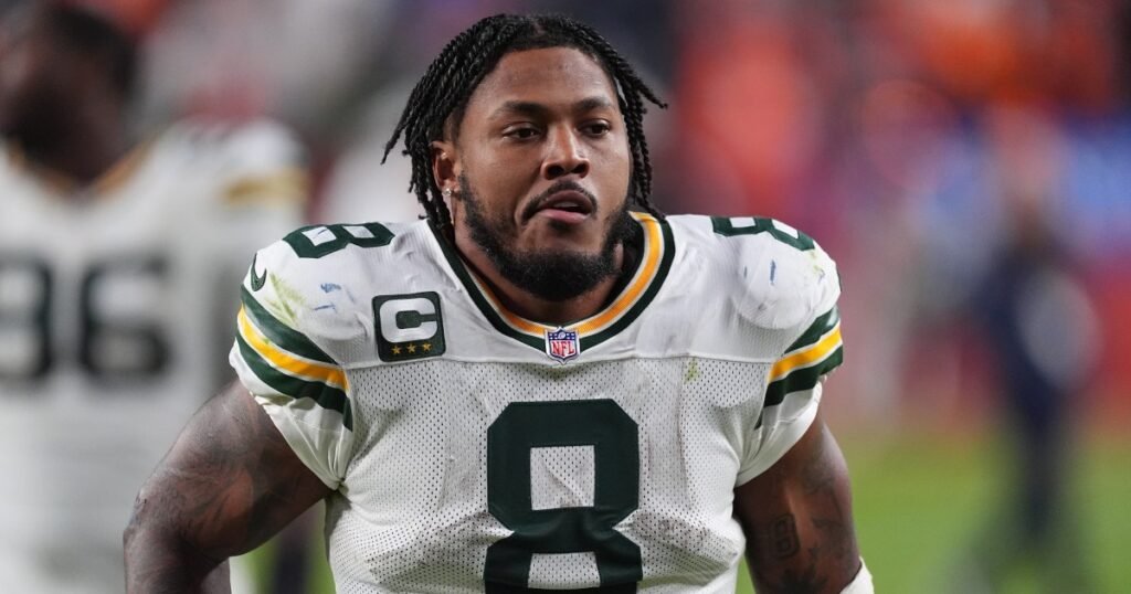 Packers’ Josh Jacobs arrested on domestic abuse charges | American Football News Packers’ Josh Jacobs arrested on domestic abuse charges | American Football News