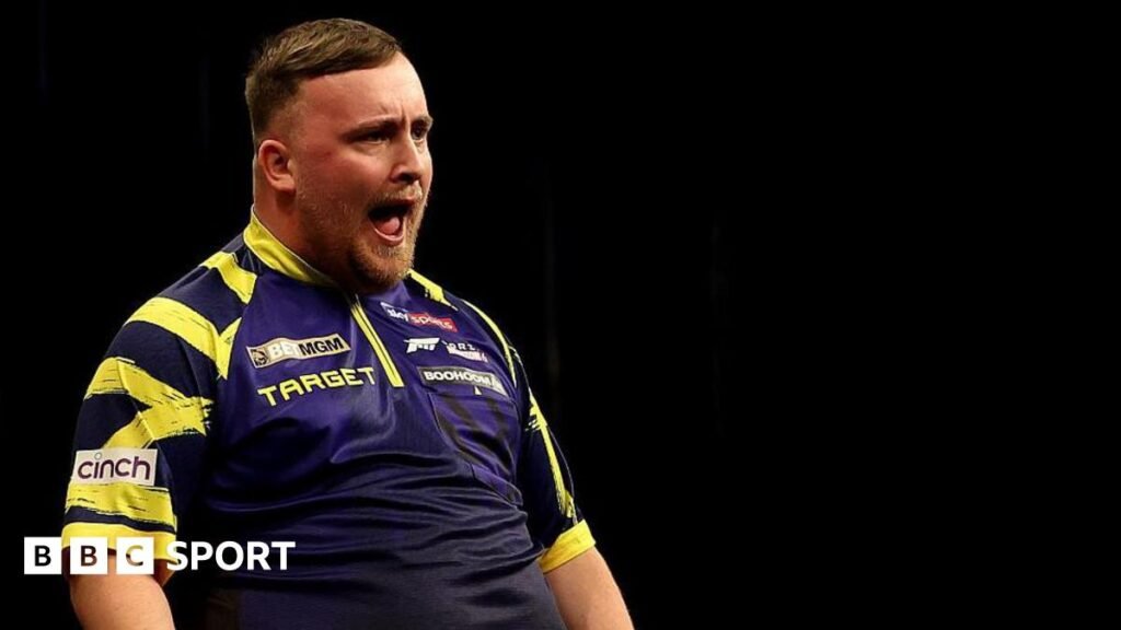 Premier League Darts final: Luke Littler beats Luke Humphries 11-10 in incredible match at The O2 Luke Littler celebrating