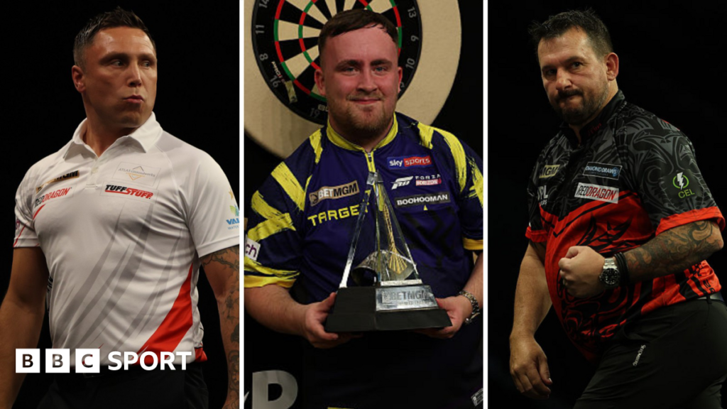 Premier League darts: Jonny Clayton and Gerwyn Price should be proud, says Luke Littler Gerwyn Price (left), Luke Littler (centre) and Jonny Clayton (right)