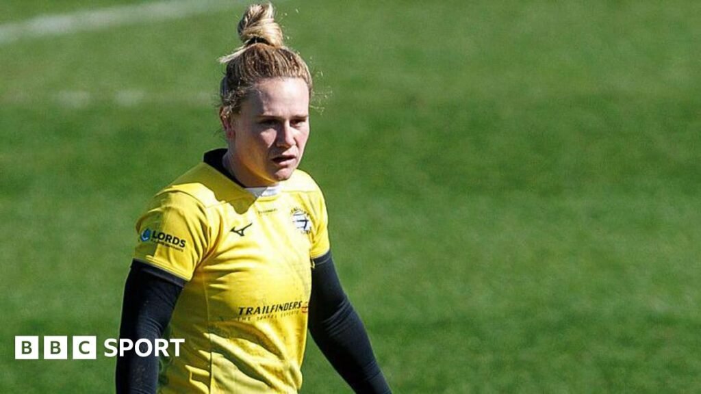 Premiership Women’s Rugby: Trailfinders in play-offs by ending Gloucester-Hartpury’s unbeaten run Trailfinders' Meg Jones during the Premiership Women's Rugby match between Exeter Chiefs and Ealing Trailfinders