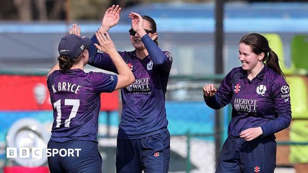Scotland players celebrating