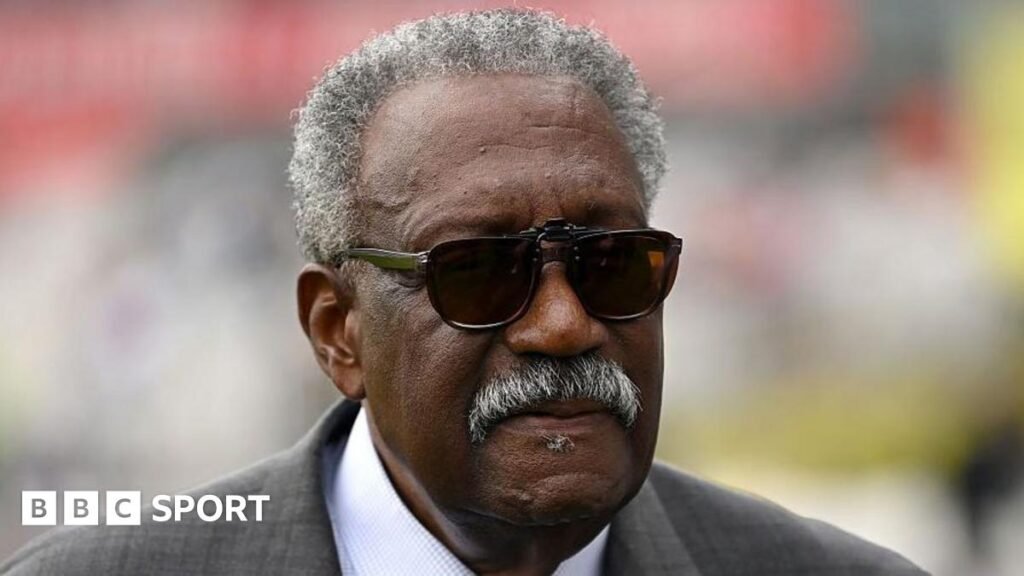 Sir Clive Lloyd elected as Lancashire CCC’s new president Sir Clive Lloyd, wearing a suit and sunglasses