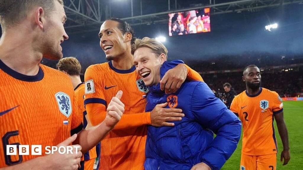 World Cup 2026: Joachim Klement – why reluctant ‘guru’ says Dutch will win World Cup Matthijs de Ligt of Holland, Virgil van Dijk of Holland, Frenkie de Jong of Holland celebrate qualifying for the 2026 FIFA World Cup