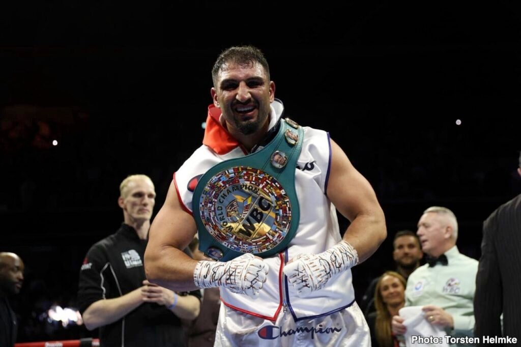 Image: Agit Kabayel Officially Elevated To WBC Heavyweight Champion After Usyk Vacates