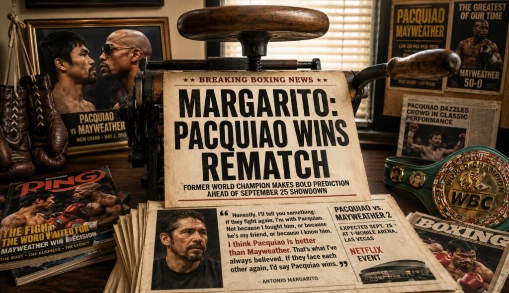 Antonio Margarito Picks Manny Pacquiao To Beat Floyd Mayweather In Rematch Antonio Margarito Picks Manny Pacquiao To Beat Floyd Mayweather In Rematch
