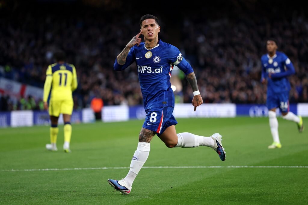 Chelsea star “as good as” the best in Europe in his position Enzo Fernandez celebrates.