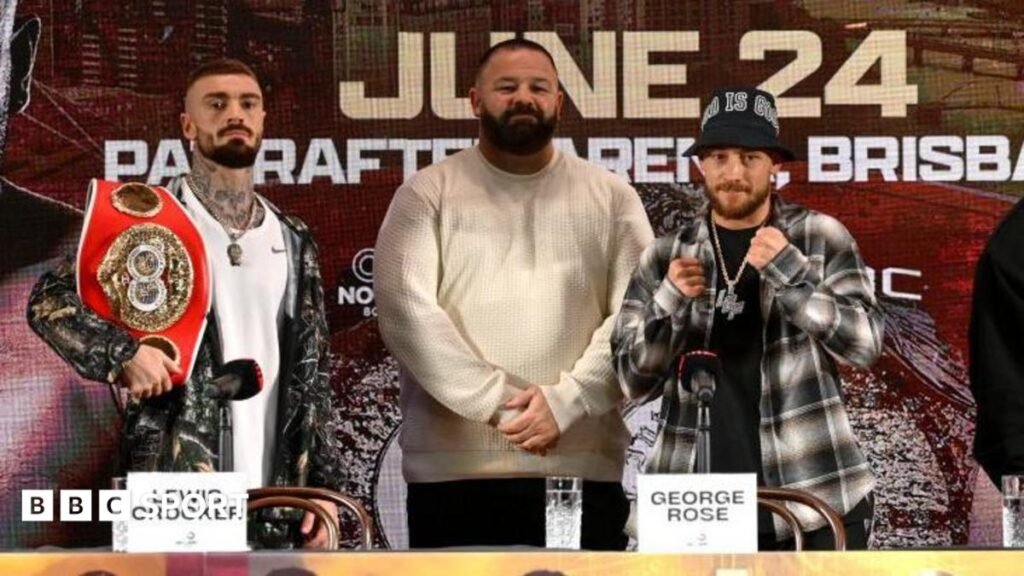 Crocker-Paro: History and legacy on the line in IBF welterweight title showdown Lewis Crocker and Liam Paro with promoter George Rose