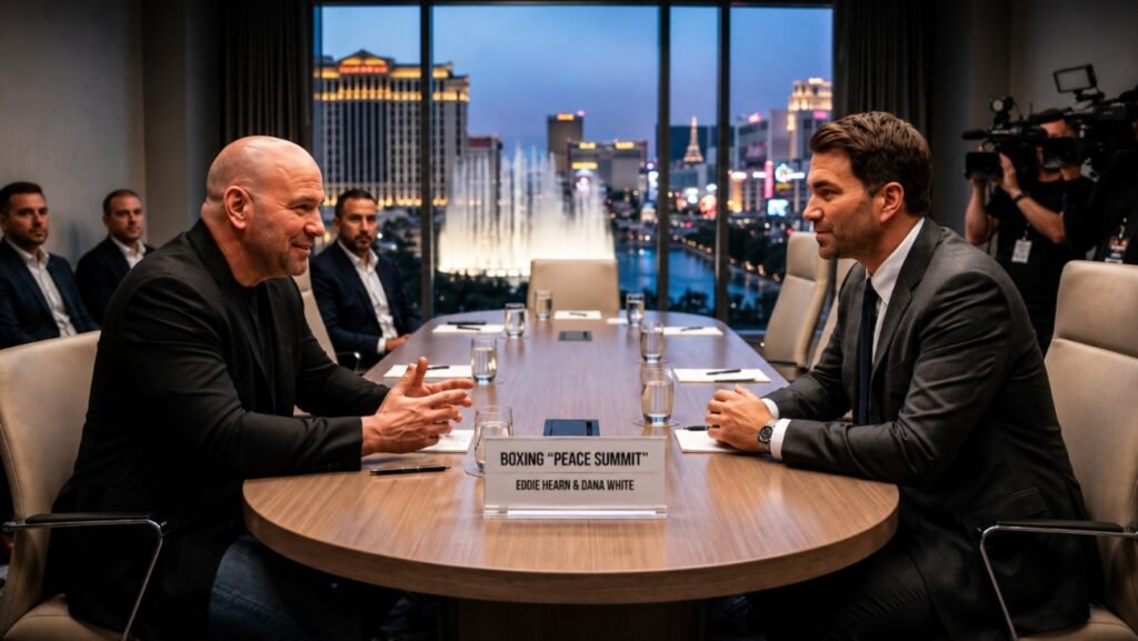 Dana White Responds To Eddie Hearn's Boxing 'Peace Summit' Idea