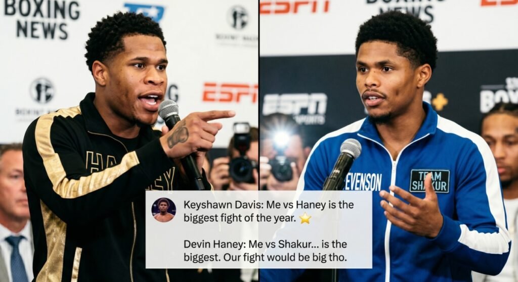 Image: Devin Haney Revives Shakur Stevenson Fight Talk With Response To Keyshawn Davis
