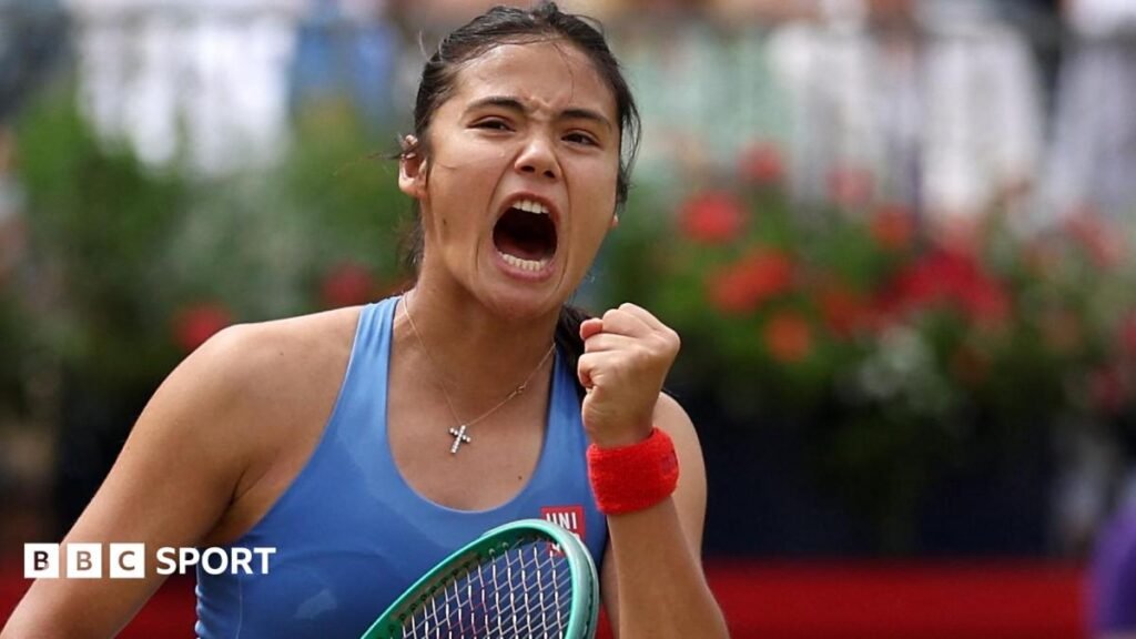 Emma Raducanu falls short in Queen’s final but feels positive about Wimbledon Emma Raducanu reacts to winning a point during her Queen's defeat by Donna Vekic