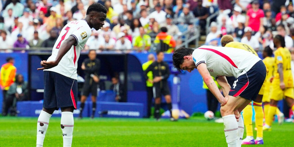 England draw with Ghana as Declan Rice is pushed to his physical limit