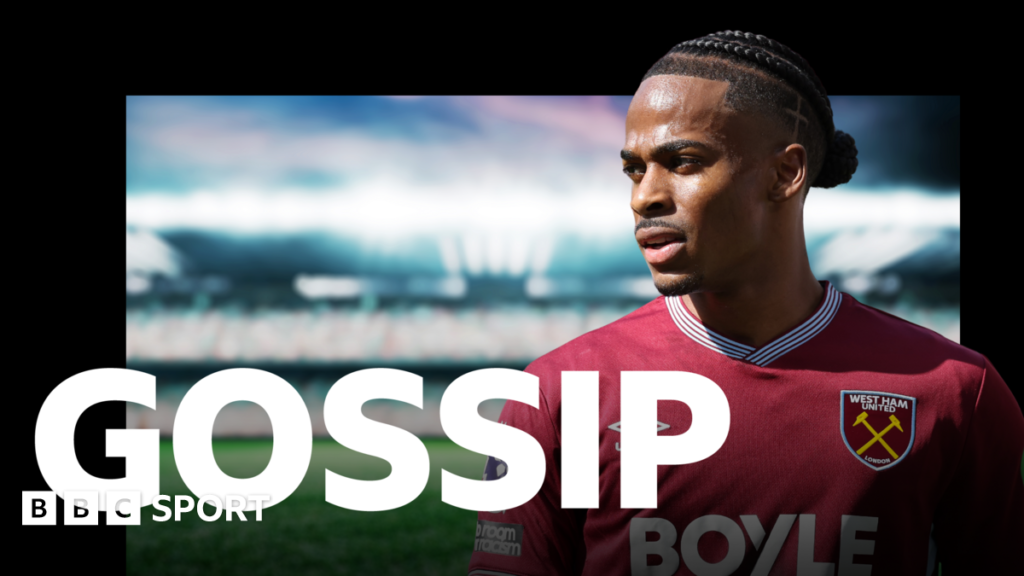 Football gossip: Summerville, Dumfries, Yohanna, Reijnders, McKenna, Frank, Fernandes, Greenwood, Gabriel Jesus, Titraoui, Kolo Muani A graphic of Premier League players from every team in the division in 2025-26 season, with the Premier League trophy in front of them.