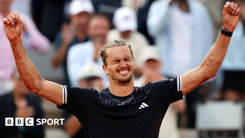 French Open 2026: Alexander Zverev had the ‘best and worst moments’ of his life on Court Philippe-Chatrier Alexander Zverev of Germany celebrates victory over Flavio Cobolli of Italy