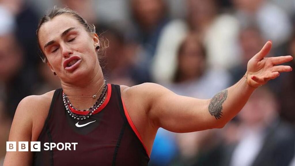 French Open 2026 results: Aryna Sabalenka crumbles in defeat by Diana Shnaider in quarter-finals Aryna Sabalenka reacts during her French Open loss to Diana Shnaider