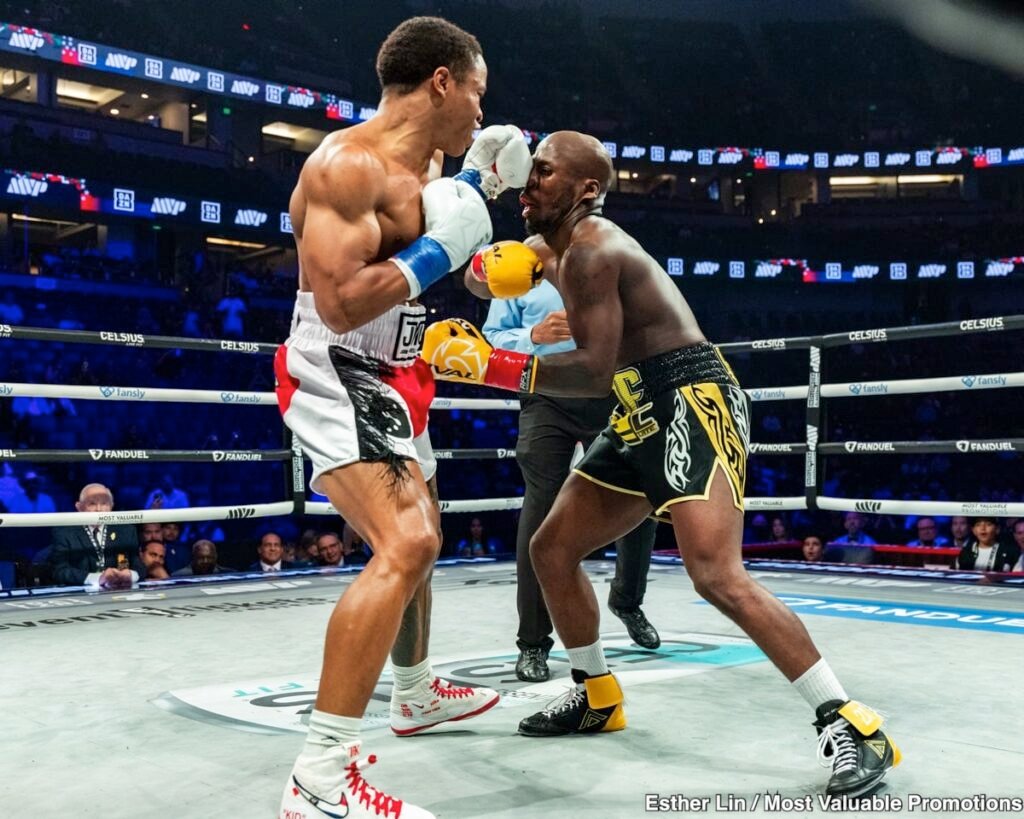 Gervonta Davis, Floyd Schofield Target Fall WBA Lightweight Title Fight Floyd Schofield Jr. lands a left hand on Tevin Farmer during their lightweight fight on June 28, 2025, at the Honda Center in Anaheim, California.