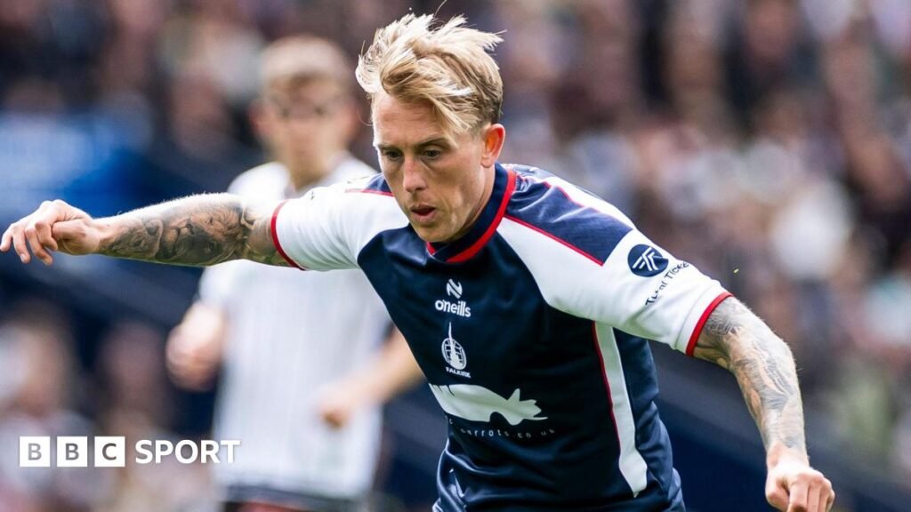 Hearts hope to seal Calvin Miller move from Falkirk Calvin Miller playing for Falkirk