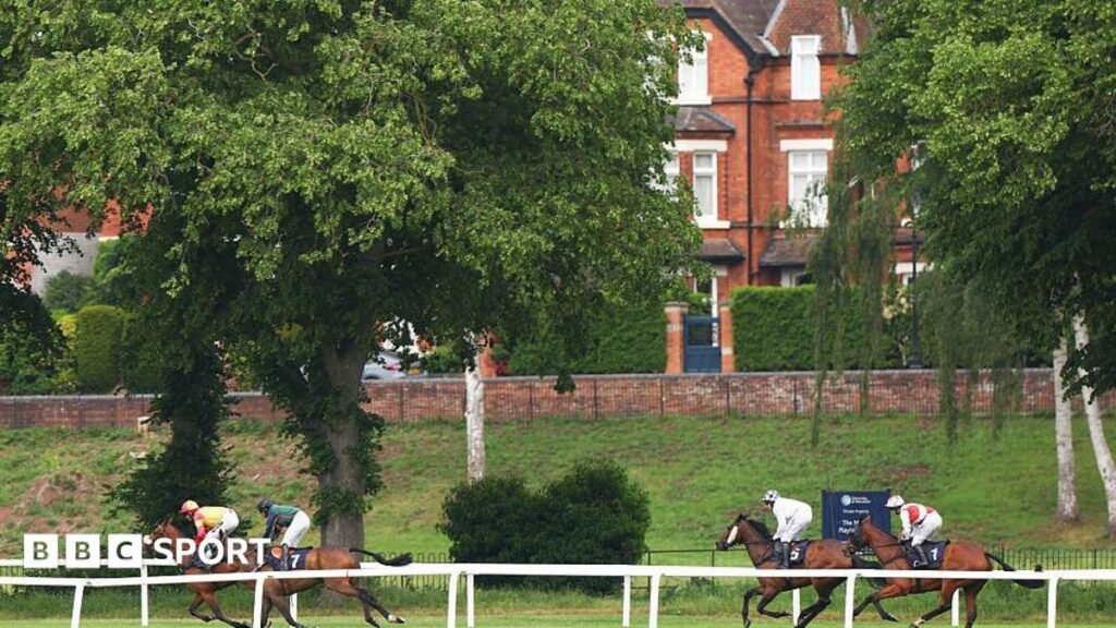 Action from a horse racing meeting at Worcester Racecourse last month