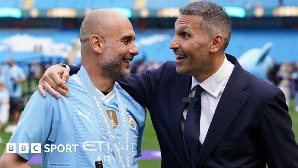 Pep Guardiola and Khaldoon Al Mubarak