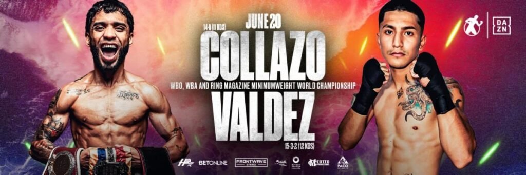 Image: Neider Valdez steps in to challenge Oscar Collazo after Canoy exits