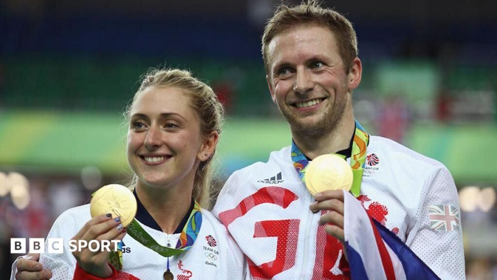 Northern Olympic bid: Current and ex-British Olympians and Paralympians back Games bid Laura and Jasno Kenny hold up their Olympic gold medals