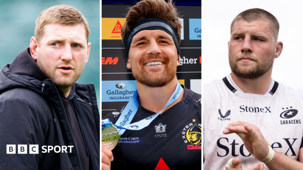 Prem Rugby: Henry Slade, Finn Russell and Tom Willis among round 18 talking points Finn Rusell, Henry Slade and Tom Willis in a composite image