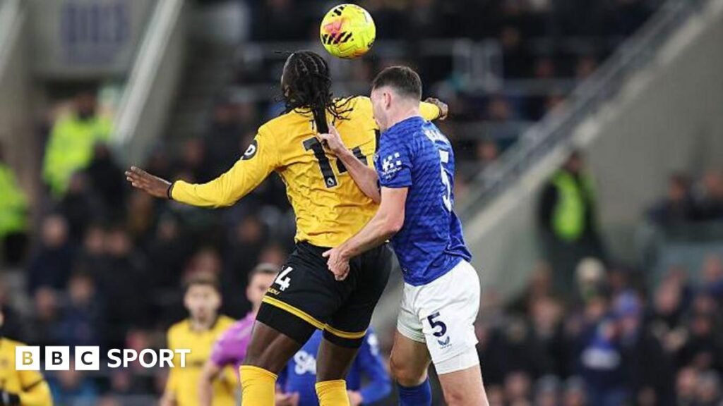 Premier League to relax red cards for hair pulling Everton's Michael Keane pulls the hair of Wolves' Tolu Arokodare