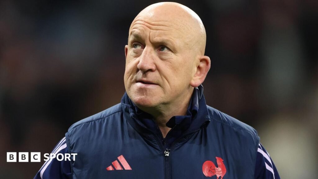 Shaun Edwards: Defence coach in discussion over France exit Shaun Edwards celebrates a win at Twickenham with France