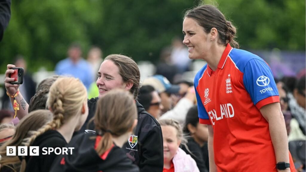 T20 Women’s World Cup: Why 2026 tournament matters so much to England and English game Nat Sciver-Brunt poses for selfie with young supporters