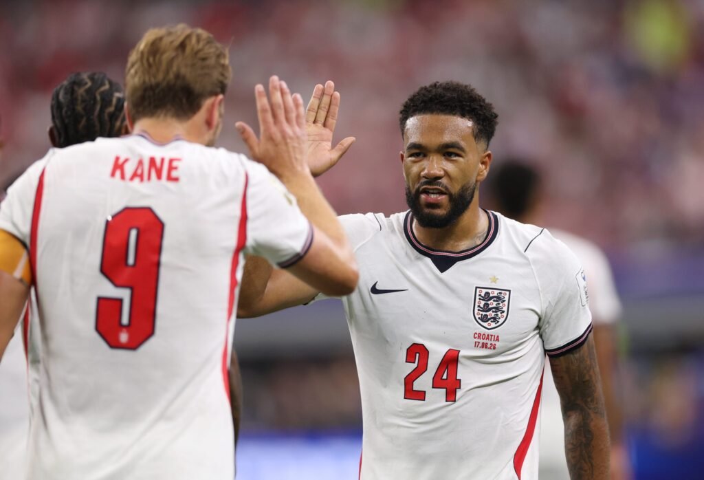 “Top” Chelsea player could be dropped for England’s next game Reece James playing for England.