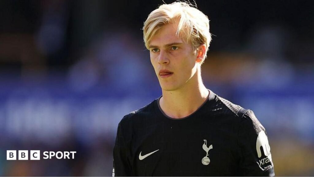 Spurs midfielder Lucas Bergvall