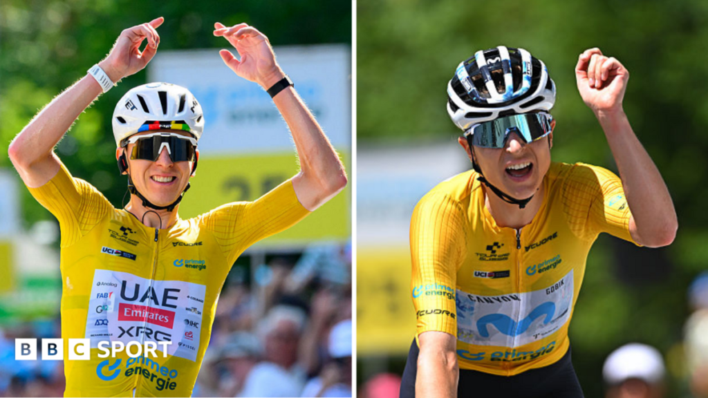 Tour de Suisse 2026: Tadej Pogacar and Marlen Reusser win final stages and overall titles Zoe Backstedt with one hand on the handlebars punches the air with her right fist as she crosses the line