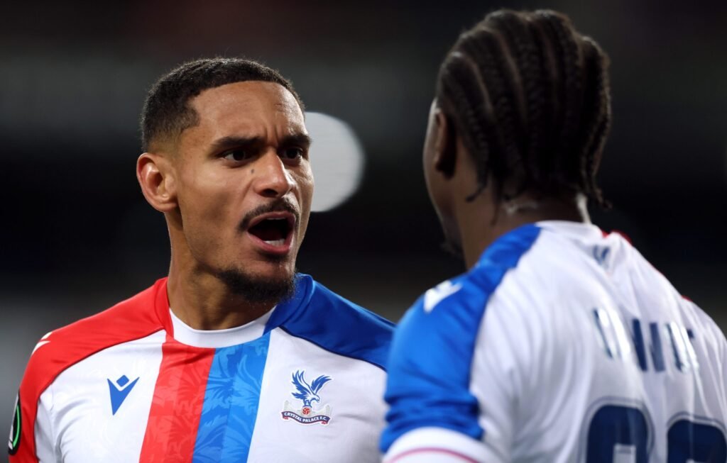 Maxence Lacroix playing for Crystal Palace.