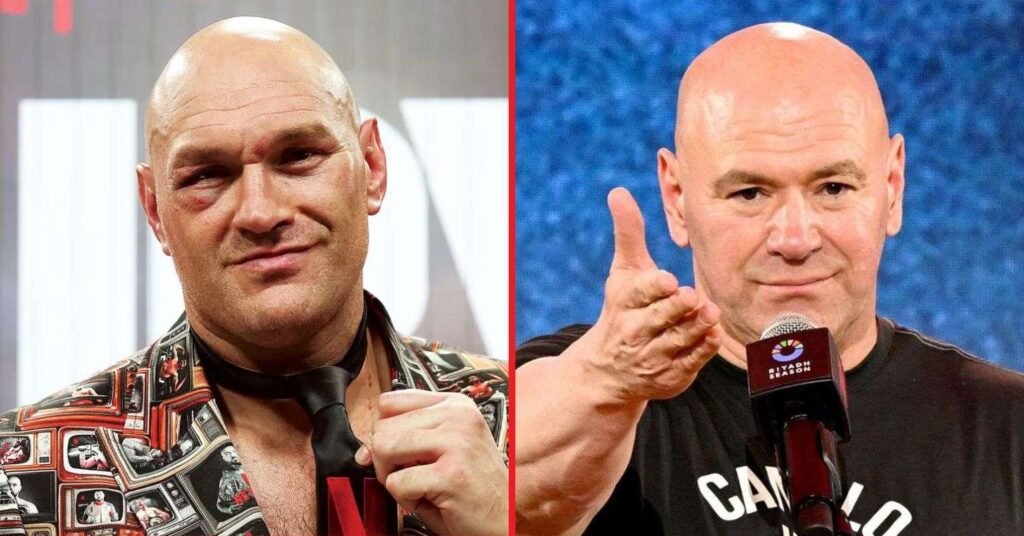 Tyson Fury teases stunning signing with Dana White ahead of Anthony Joshua fight: “It’s massive” Tyson Fury teases stunning signing with Dana White ahead of Anthony Joshua fight: “It’s massive”