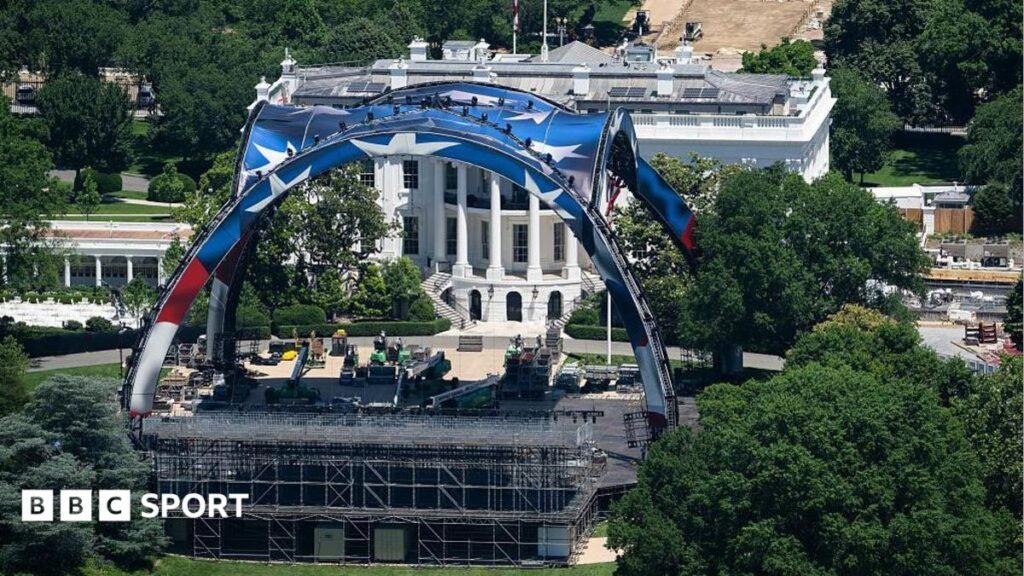 UFC Freedom 250: White House event challenged by federal lawsuit Stage built at the White House for UFC Freedom 250