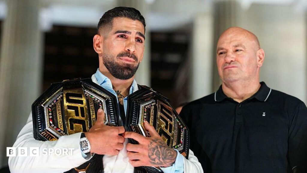 UFC White House: Why Ilia Topuria is the man to spoil American celebrations Ilia Topuria with Dana White at UFC Freedom 250 in Washington DC