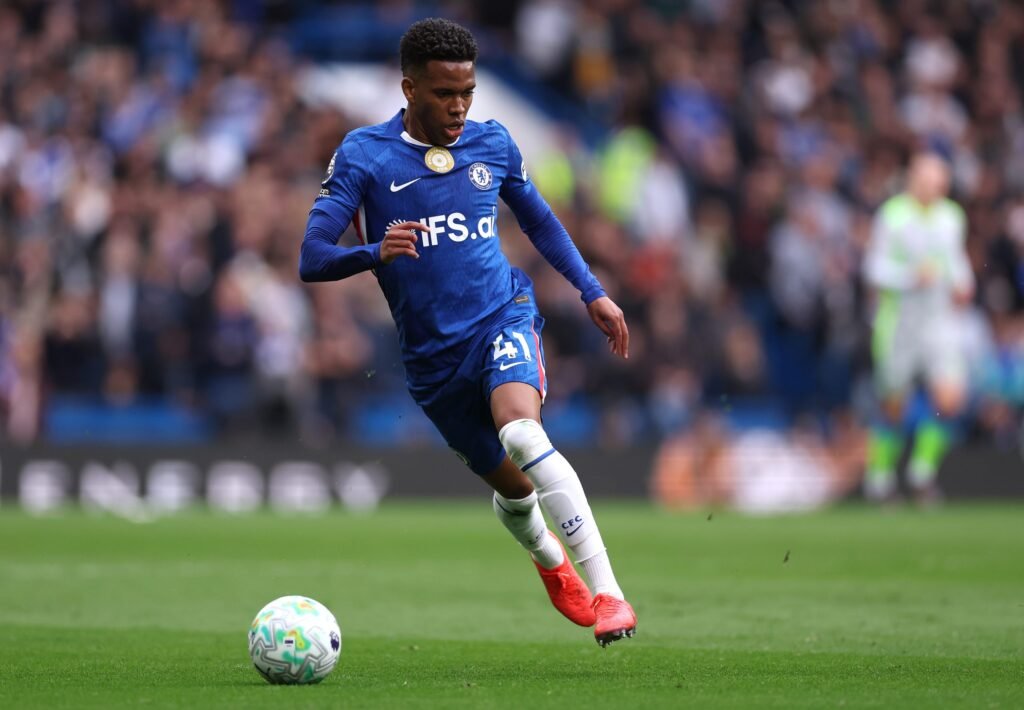 Estevao playing for Chelsea.