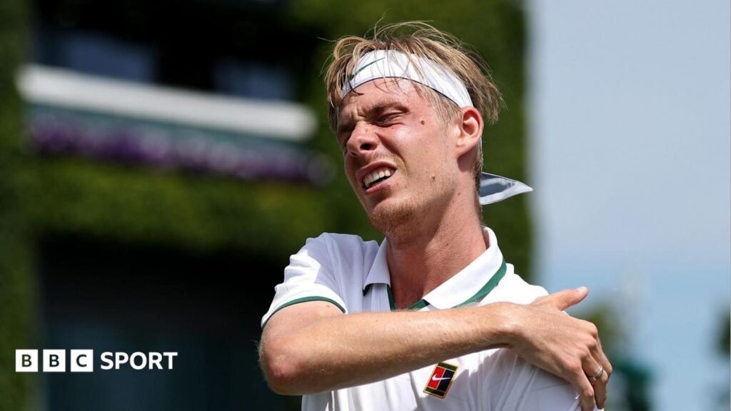 Denis Shapovalov grimaces