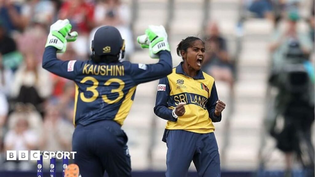 Women’s T20 World Cup: Sri Lanka beat New Zealand to put title defence on the brink A graphic saying 'schedule and results' to promote a page around the Women's T20 World Cup