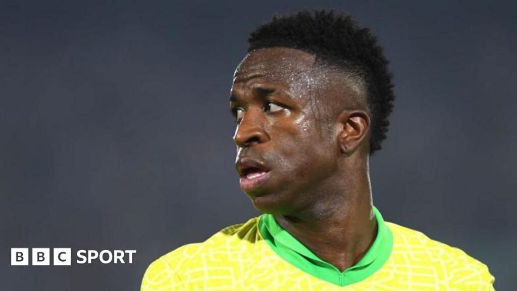 World Cup 2026: Can Vinicius Junior find same adulation Brazil as Neymar? Brazil's Vinicius Junior in traditional yellow and green national team kit
