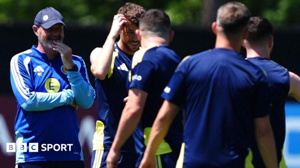 World Cup 2026: Does it matter if Scotland lose and still make history? Scotland head coach Steve Clarke is all smiles during training