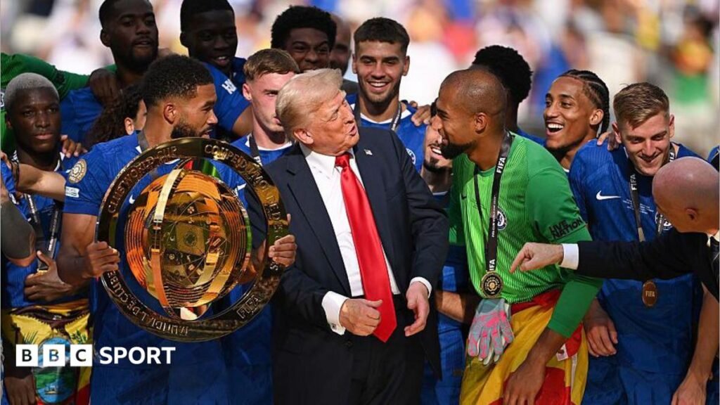 United States president Donald Trump at Club World Cup final